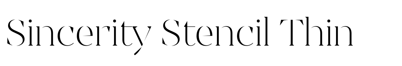 Sincerity Stencil Thin